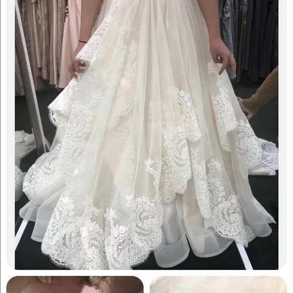 Justin Alexander Signature Sweetheart Gown
cathedral length veil. - Picture 7 of 7